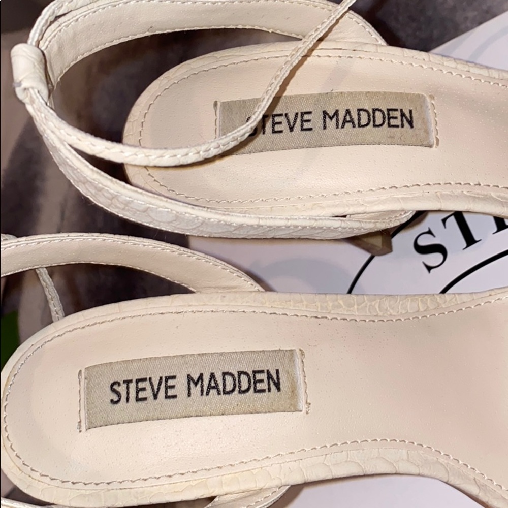 Steve Madden Faithful natural snake sandal heels - Picture 6 of 10